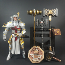 Four Knight Mythical Legion McFarlane 1 12 model hand-held medieval weapons display rack accessories