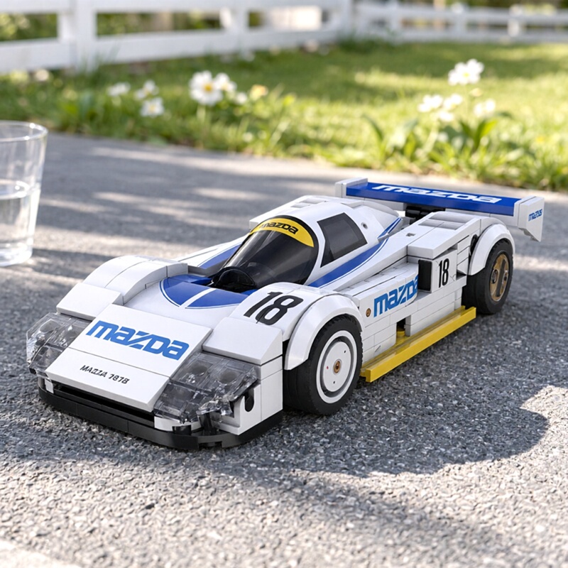 Double Eagle Click Building Blocks Mazda 787B Car Sports Car Toy Racing Model Boys' Birthday Gift Double Eagle Click Building Blocks Mazda 787B Car Sports Car Toy Racing Model Boys' Birthday Gift