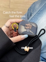 Apple, коробка, совместимый защитный чехол, матовые черные силиконовые наушники, защитная сумка, в американском стиле, bluetooth, защита при падении