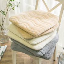 Japanese autumn and winter plush chair mat thickened horseshoe chair mat can be removed from simple household cushion cushion