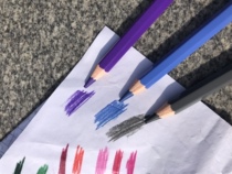 Monochrome oil color color pencil 12