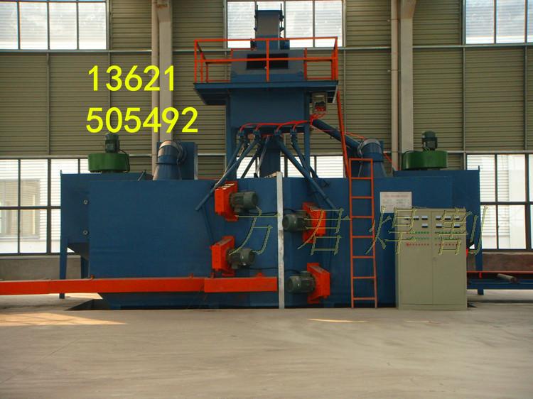 Shot blasting machine HP1018 H-steel structure rollaway through sand blasting sand blasting machine to remove rust cleaning equipment