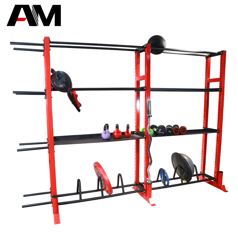 Private tutor Multi-functional shelve Four-floor double-row shelve small tool accommodating layer Shelf Suzuki Kettle Bell placing shelf