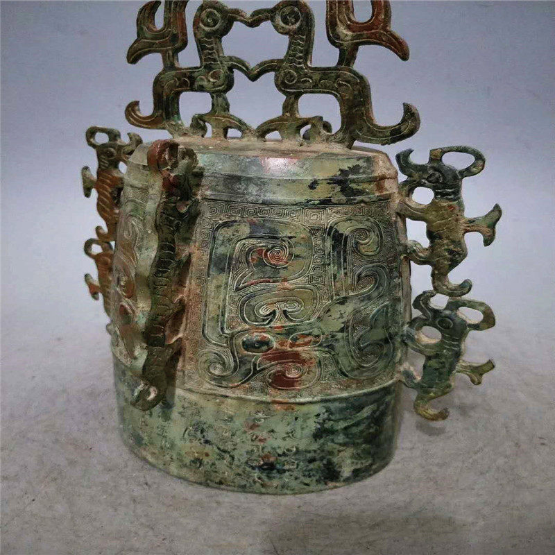 Imitation ancient craft gift pendulum decoration workmanship fine Bauer Waterloo Waterloo bronzer Double bird hanging clock pendulum piece