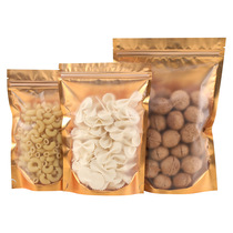 Matte inner golden yin and yang self-supporting self-sealing bag aluminum foil packaging bag panty bag three-dimensional bag sub-packaging bag dried fruit bag