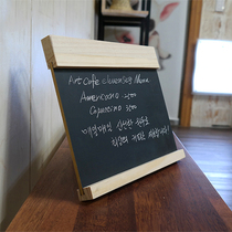 Solid wood desktop small blackboard Creative shape Coffee shop commercial bar advertising board Home decoration message board