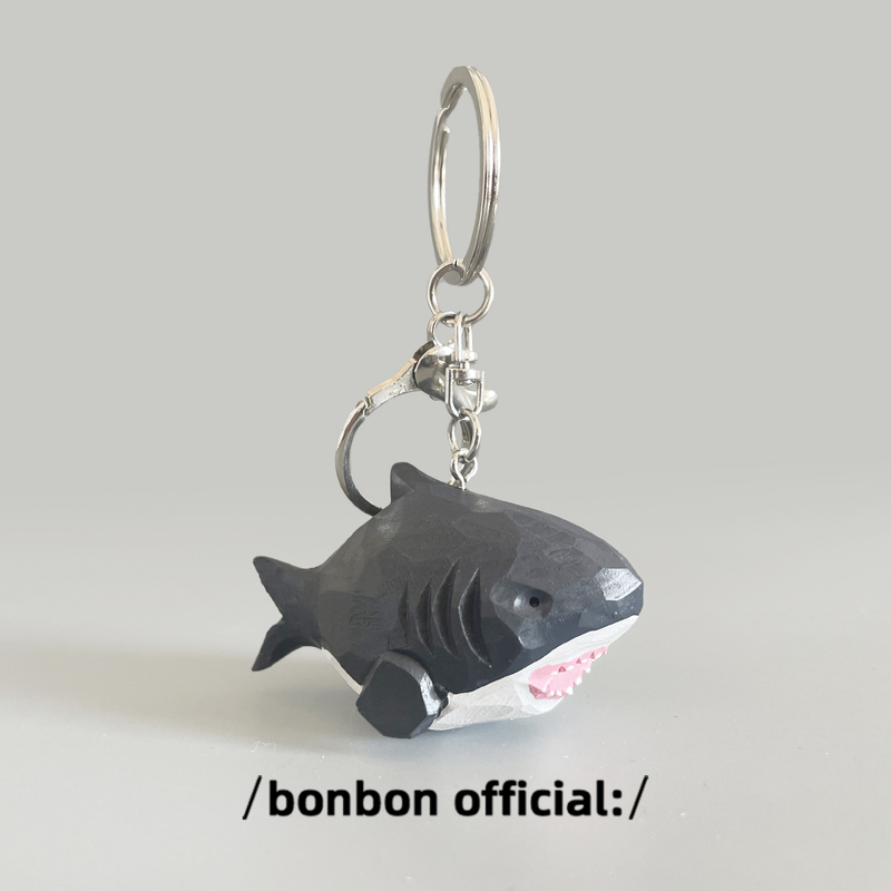 Hand-Carved Solid Wood Shark Keychain, Wood Carving Pendant, Backpack Bag Decoration, Creative and Quirky Birthday Gift Hand-Carved Solid Wood Shark Keychain, Wood Carving Pendant, Backpack Bag Decoration, Creative and Quirky Birthday Gift