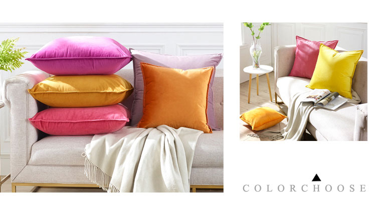 Bắc Âu gối màu rắn đệm gối đơn giản gối cashmere Ý trở lại đệm gối vuông với lõi - Trở lại đệm / Bolsters gối kèm chăn 2 trong 1