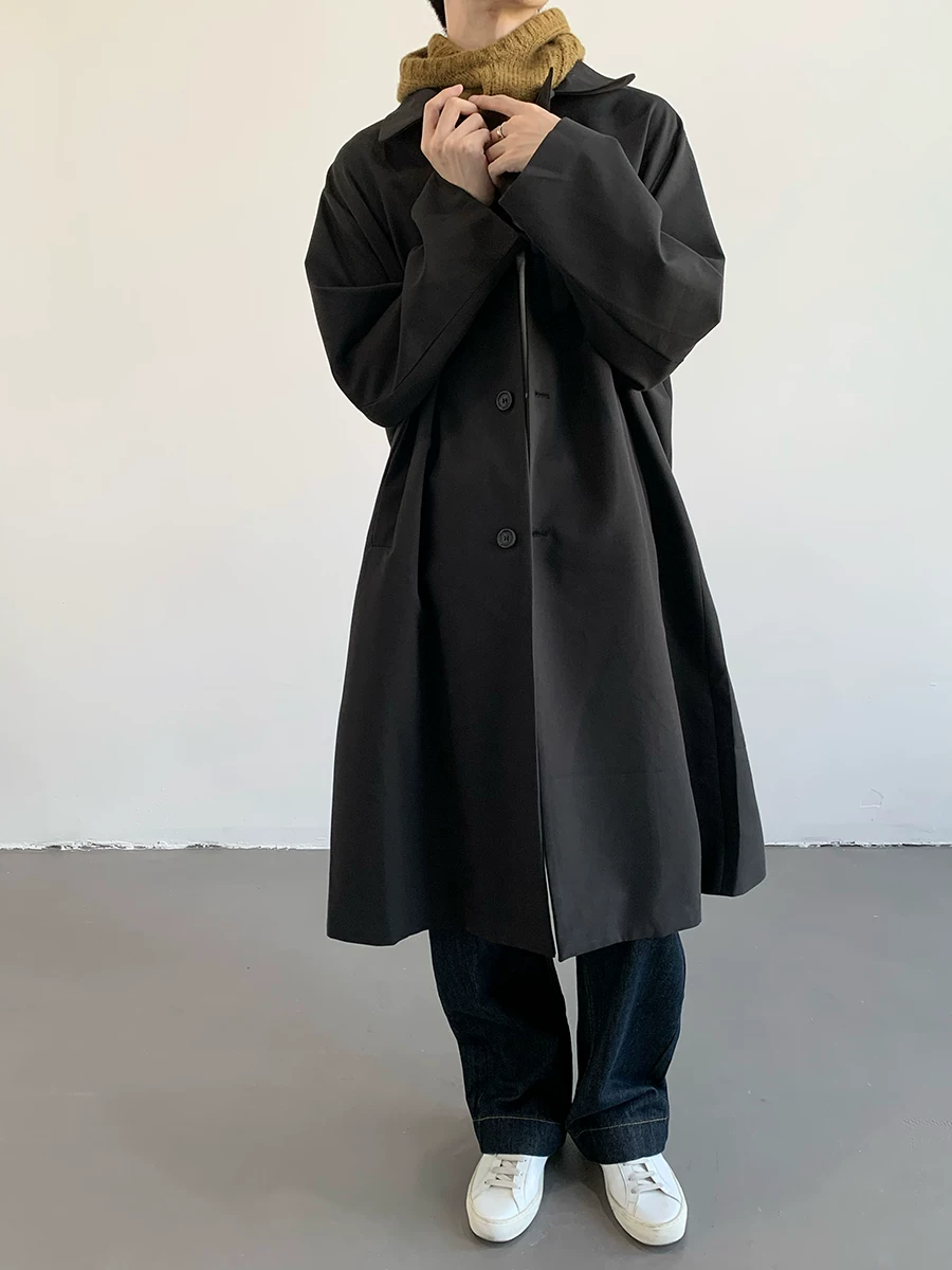 Осеннее trench coat, длинная куртка для мужчин и женщин, стиль высокого качества, городской стиль