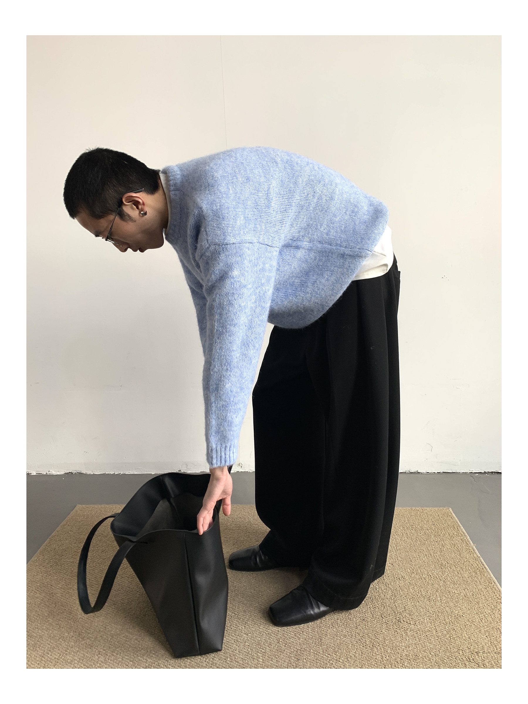 MION Thickened Wool Knit Sweater