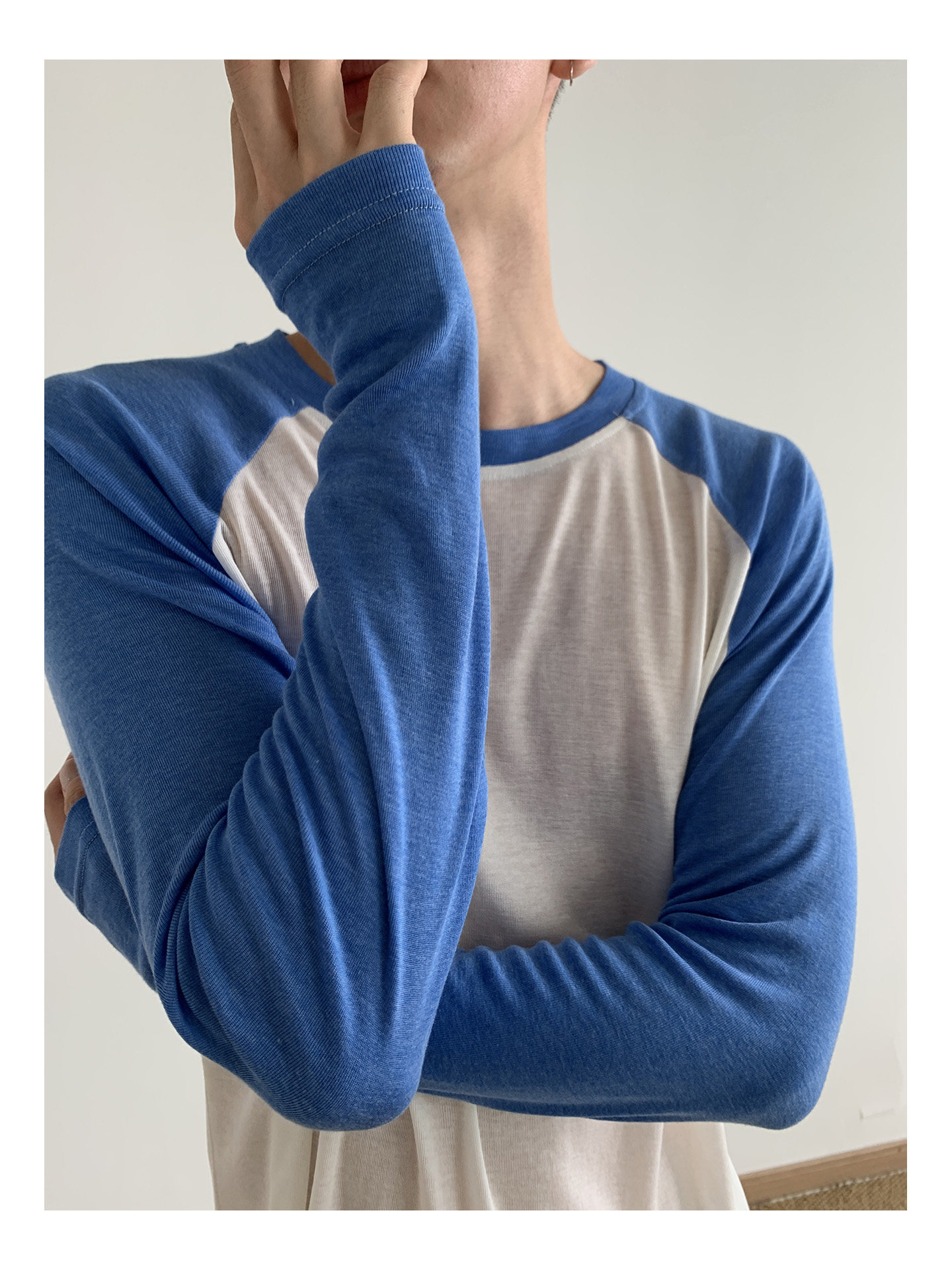 MION Cropped Raglan-Sleeve Crewneck Tee