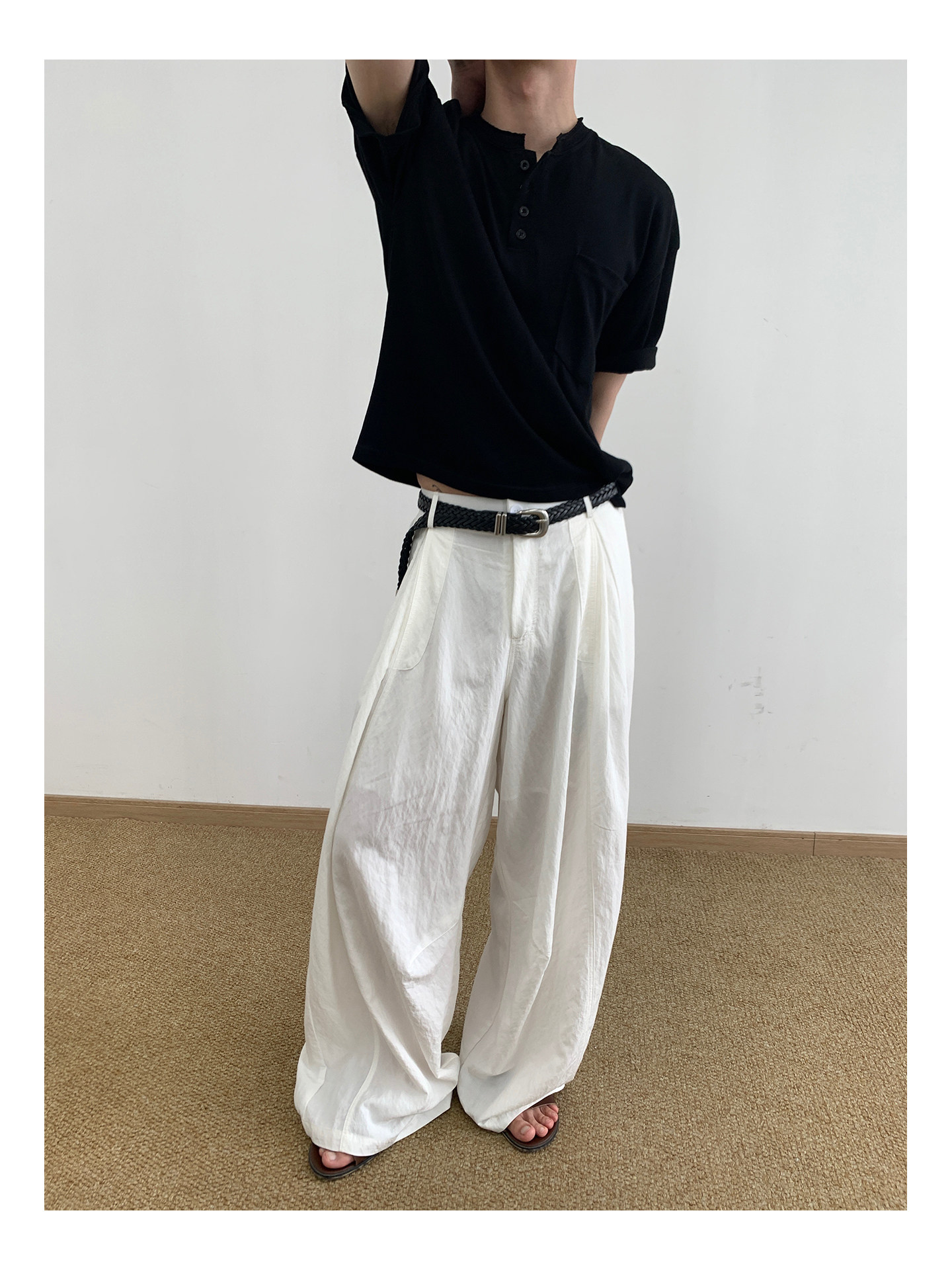MION Henley Neck Relaxed Tee