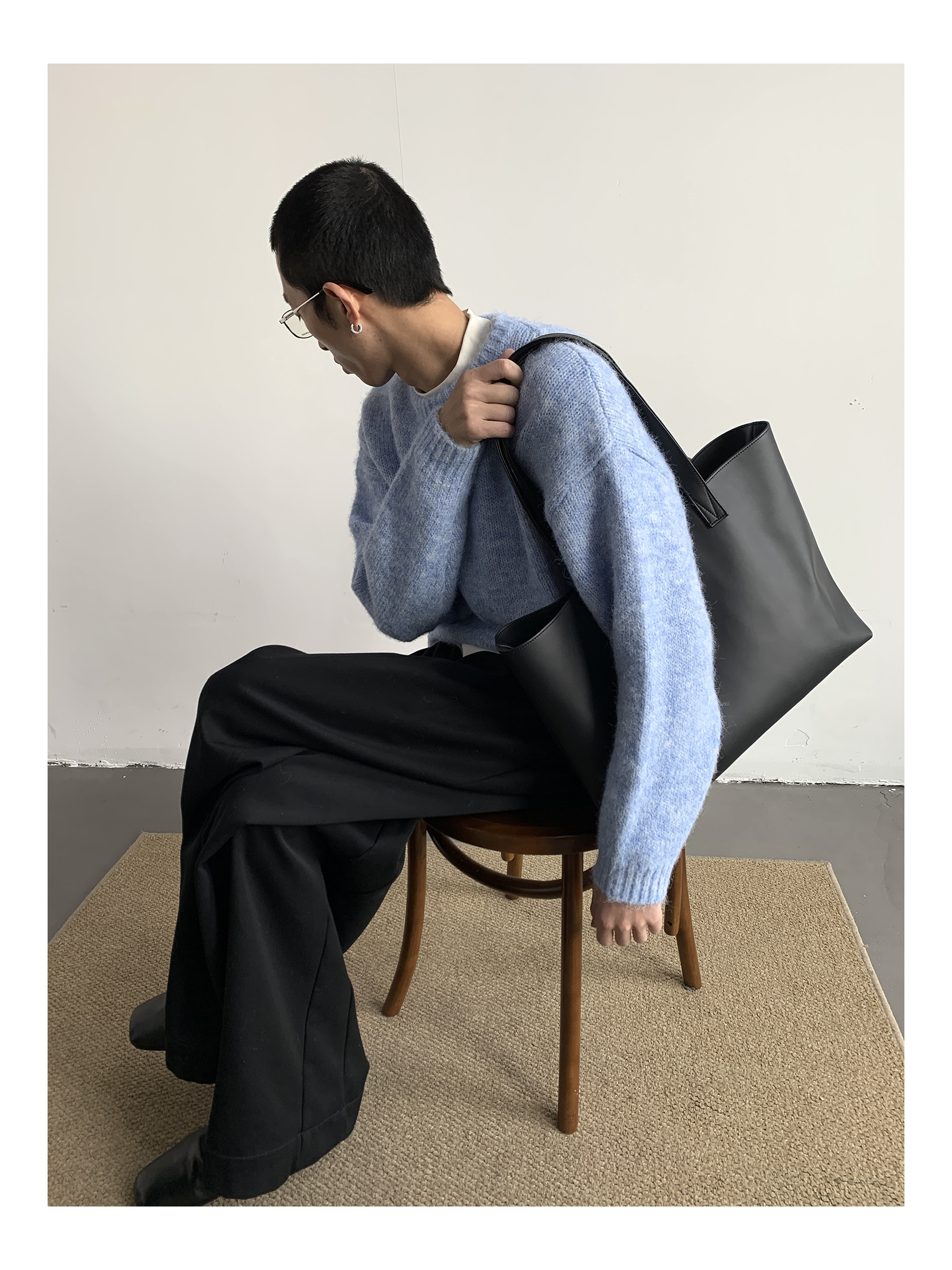 MION Thickened Wool Knit Sweater