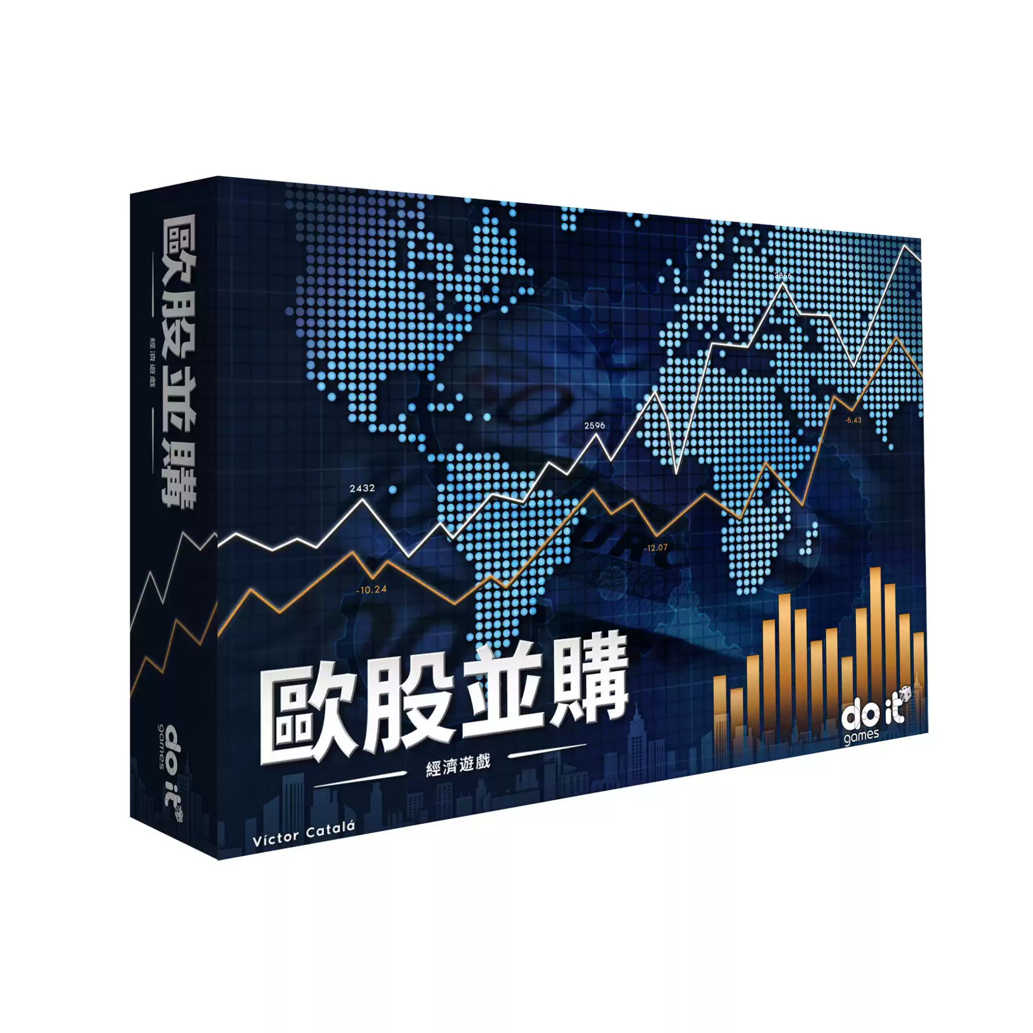 歐股併購中文正版桌遊EKONOS股票投資金融遊戲MYBG經營管理桌遊