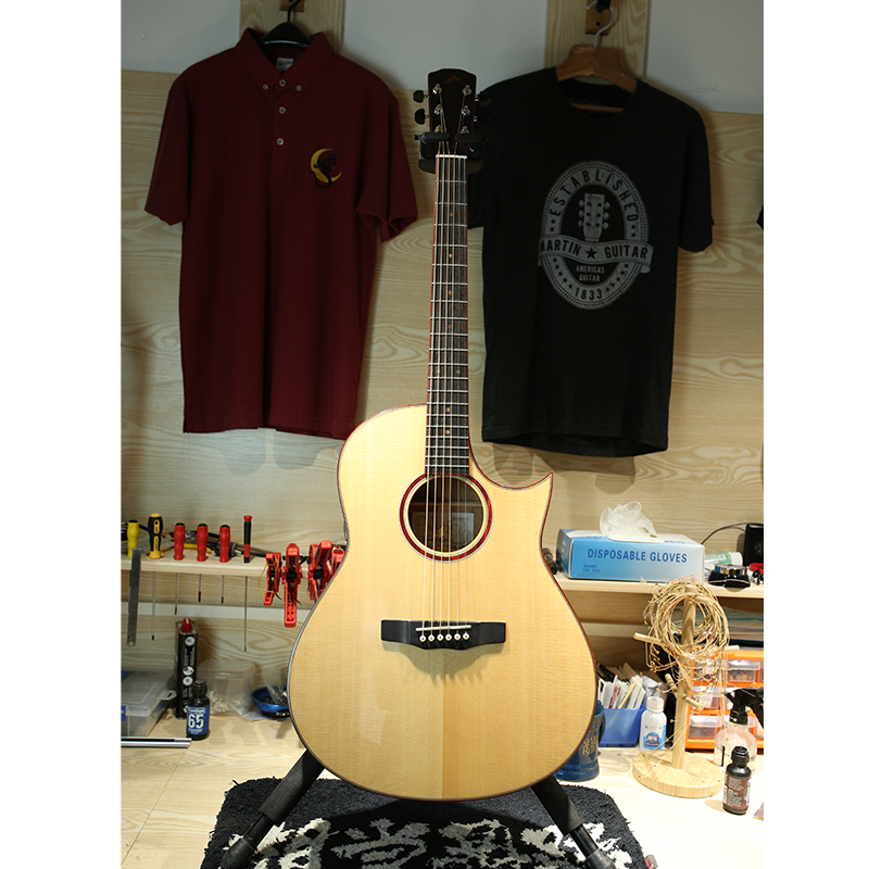 Nissan Morris Morris Guitar Full Veneer Professional Finger Bomb box Give a k-line tone boost