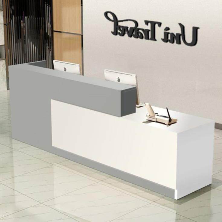 Simple white creative milk tea shop children's clothing shop bar table simple European front desk small water bar personalized commercial welcome
