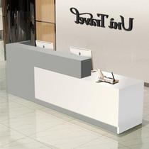 Simple white creative milk tea shop Childrens clothing store bar table Jane European front desk small water bar personality commercial welcome time