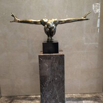 Metal art sculpture home furnishings emptied wrought iron bronze decorations hotel model mall beautiful Chen soft wear