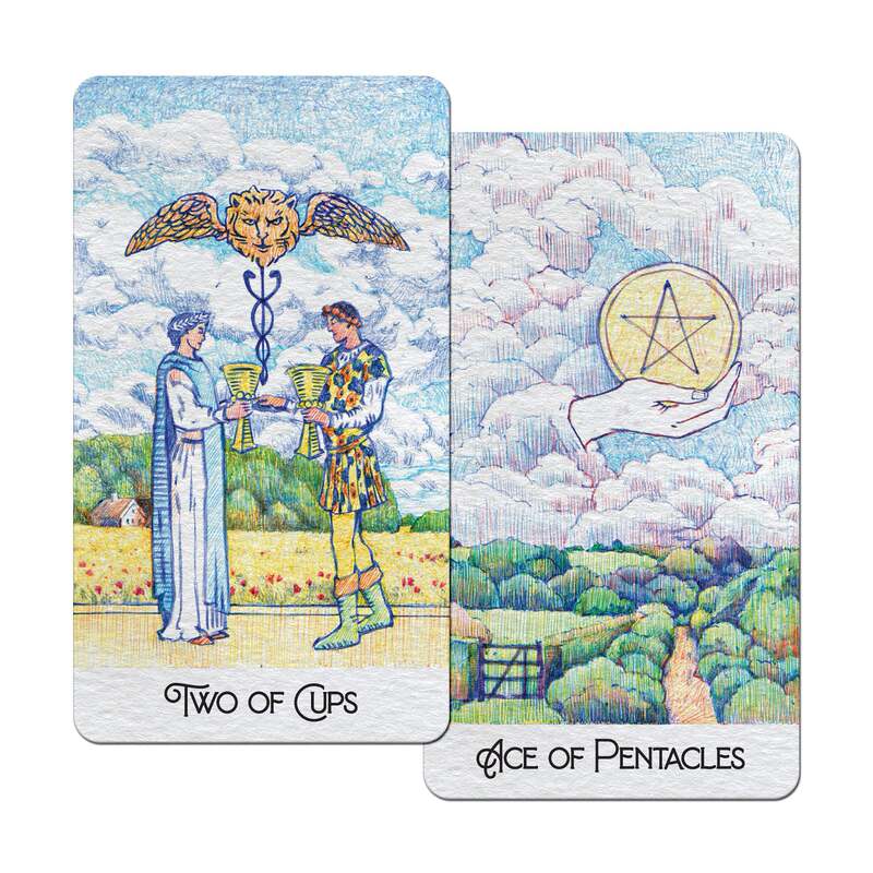 Authentic Imported Classic Tarot Cards, Waite System, Beginner-Friendly Rediscovered Classic Tarot