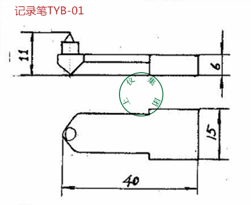 Instrument record pen TYB-01 temperature record pen Shanghai Instrument three factories XWD XQD(ten pieces a pack)