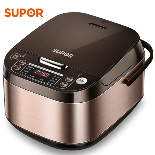 Supor SF50FC643 rice cooker rice cooker 5L appointment colorful brushed metal body anti-overflow