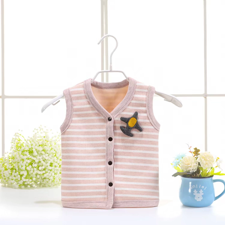 Áo vest bé gái mùa thu đông nam 0-1 tuổi cotton bé trai bé trai mặc cộng với áo nhung cotton ấm áp thoi trang tre em