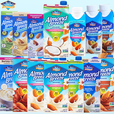 Import BLUE DIAMOND blue diamond plant protein drink batan wood almond coconut milk multitaste