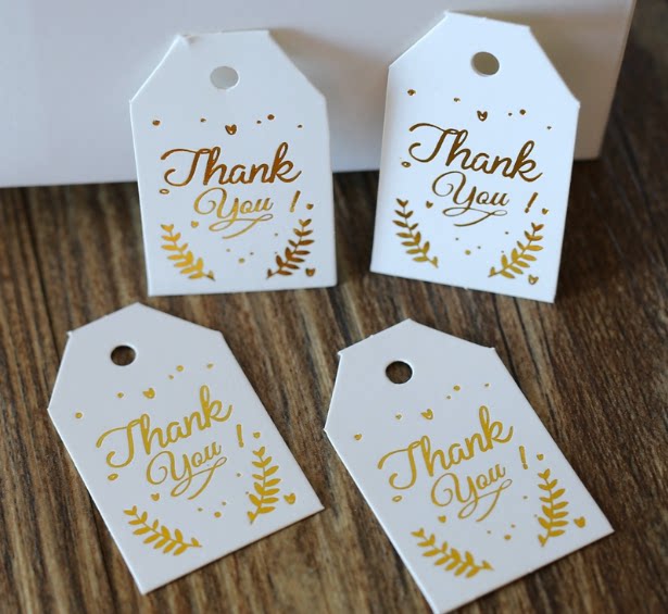 100 stamping THANK YOU thanks the tag DIY accessories small tag gift card