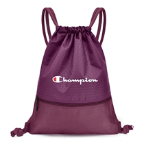 New Champion Drawstring Backpack Sports Drawstring Pocket Basketball Bag Ball Bag Mesh Bag Swimming Bag