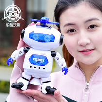 Electric will sing and dance Toy Robot 360 degrees Rotation Smart Dancing Cyclone with light music