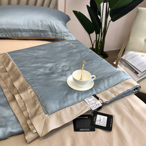 High end 80S heathen silk summer cool quilted by double sided silk ice-skating silk air conditioning by a core pure color double embroidered thin quilt 2 0