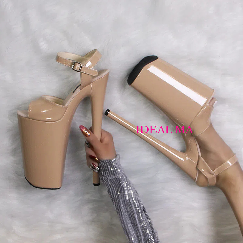Ideal Ma New Platform Pole Dance High-Heeled Sandals 26cm Stage Model Catwalk Shoes