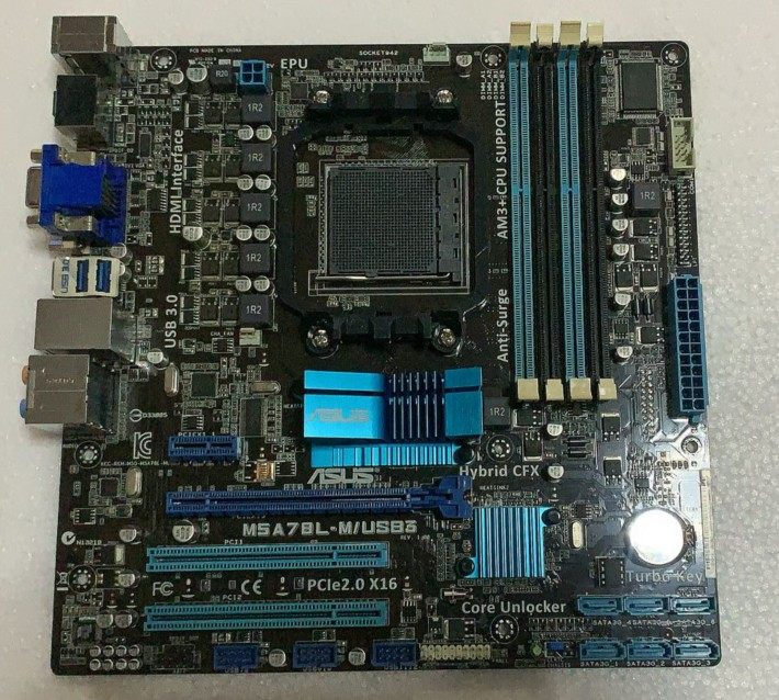 Chong Xin Asus M5A78L-M USB3 All Solid State Motherboard AM3 AM3 780 Support Bulldozer