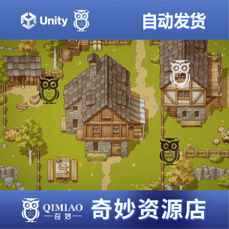 Unity Pixel Art Top down Village 1.0.6 Urp Pixel Village 2D Scene