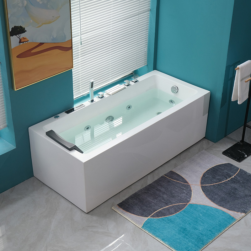 Acrylic Home Surfing Massage Bathtub Small Apartment Smart Constant Temperature Heating Bubble Bathtub with Bluetooth Speaker Acrylic Home Surfing Massage Bathtub Small Apartment Smart Constant Temperature Heating Bubble Bathtub with Bluetooth Speaker