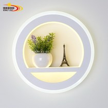  Dimmable creative bedside wall lamp Modern simple bedside lamp Bedroom wall lamp Childrens room warm wedding room lamp