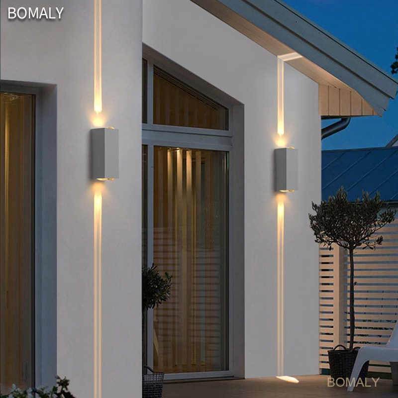 Walllight Outdoor Waterproof Garden Pillar Avenue Corridor Stairwall door LED Wallwashing LightLightCreative Outdoor Simple