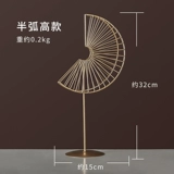 Nordic Light Luxury Creative Ginkgo Leaves Устанавливает домашние украшения гостиной телевизор телевизионный шкаф модель модель дома