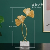 Nordic Light Luxury Creative Ginkgo Leaves Устанавливает домашние украшения гостиной телевизор телевизионный шкаф модель модель дома