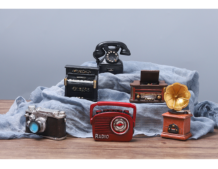 Retro hoài cổ lớn máy ảnh mô hình nhựa thủ công trang trí phòng nhỏ đồ trang trí máy tính để bàn trang trí cách trang trí phòng khách nhà vuông