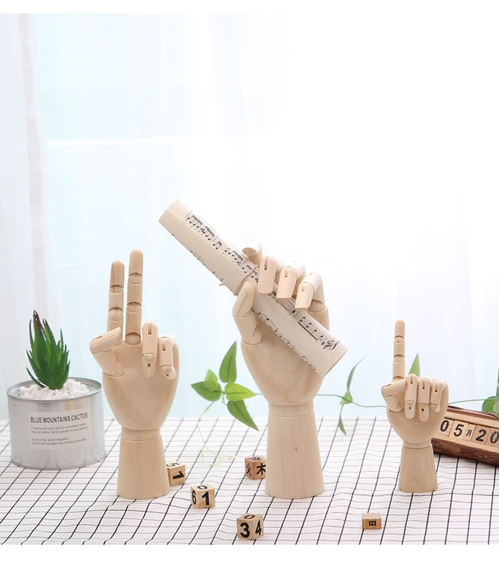 Phong cách Bắc Âu gỗ tay cọ mô hình phác thảo mô hình nghệ thuật trang trí hiên rượu tủ trang trí vật tư