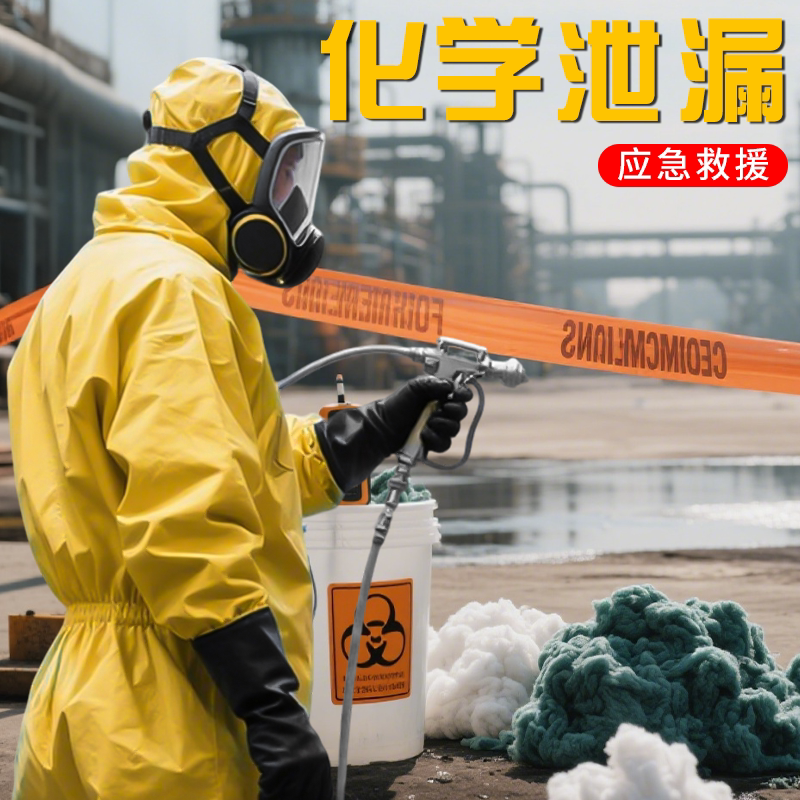 化学泄露化学品防护服耐酸碱防腐蚀化工危化品实验室防飞溅防化服