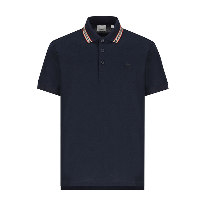 Burberry Men's Short-Sleeved Polo Shirt Summer New Style Lapel Business Casual Half-Sleeved Business Men's Clothing Burberry Men's Short-Sleeved Polo Shirt Summer New Style Lapel Business Casual Half-Sleeved Business Men's Clothing