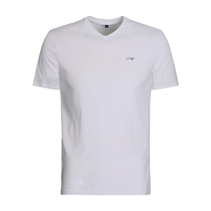 Armani/Armani Men's Simple Trendy Classic Fashion Short-Sleeved Summer New Versatile Comfortable V-Neck T-Shirt