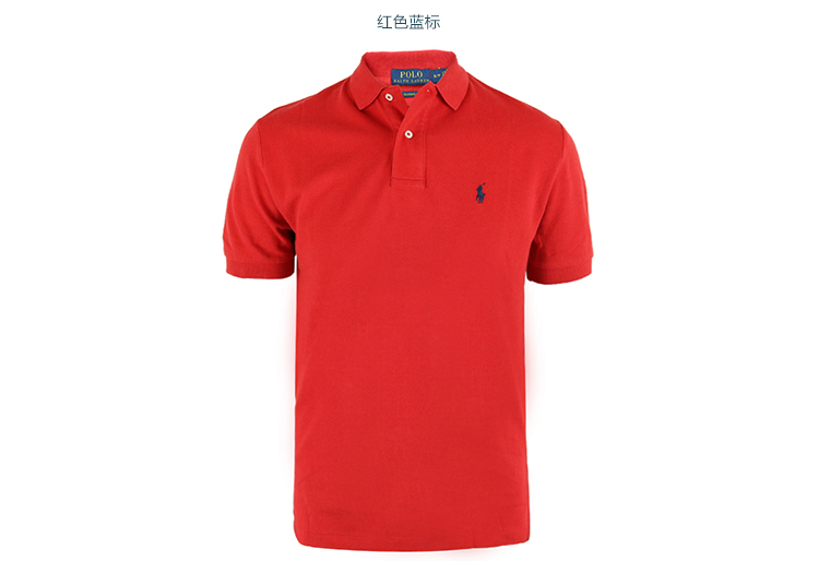 Mỹ thư trực tiếp Polo Ralph Lauren Ralph Lauren nam phiên bản tiêu chuẩn cổ điển của bông ngắn tay áo Polo