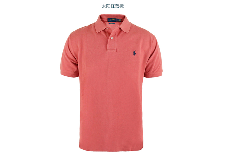 Mỹ thư trực tiếp Polo Ralph Lauren Ralph Lauren nam phiên bản tiêu chuẩn cổ điển của bông ngắn tay áo Polo