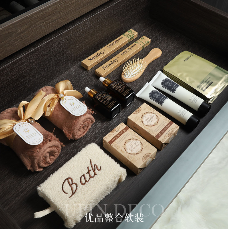 Bathroom Cabinet Drawer Accessories Storage Set, Bathroom Mirror Cabinet Soft Decoration Items, Model Room Towel Decoration Bathroom Cabinet Drawer Accessories Storage Set, Bathroom Mirror Cabinet Soft Decoration Items, Model Room Towel Decoration