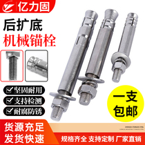 304 stainless steel rear bottom expansion mechanical anchor single tube double tube expansion bolt secondary anchor M8-M16