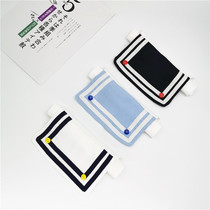 2021-day Department Little Qingxin New Navy Wind Suction Sweat Towel for infant gauze Pure cotton padded back towels Kindergarten sweat towels