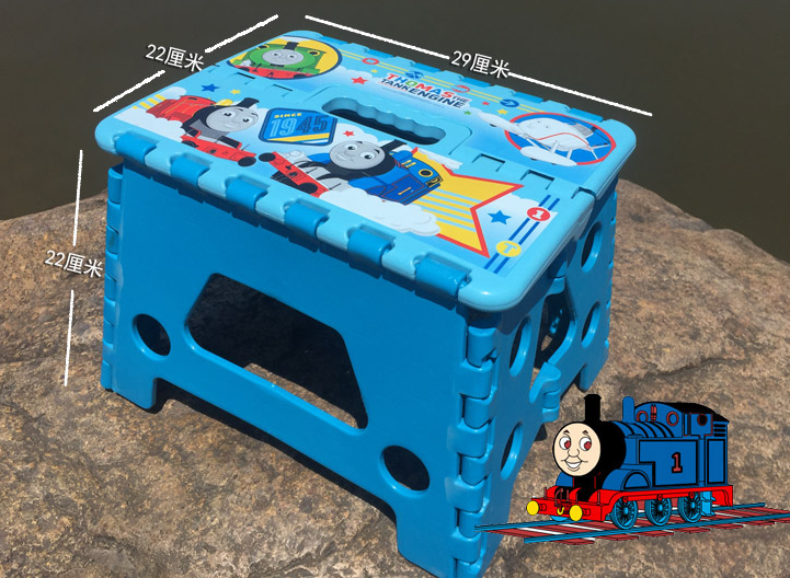Safety and environmental protection High quality small car Si thickened plastic folding stool chair Children's small bench household stool Fishing stool